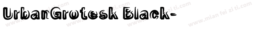 UrbanGrotesk Black字体转换